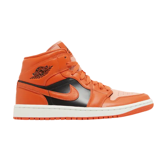 Jordan 1 Mid (WMNS) 'Rush Orange'